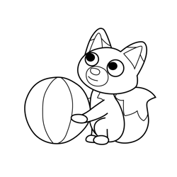 Ela 4 Abadas Free Coloring Page for Kids