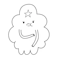 Angry Lumpy Space Princess Adventure Time Free Coloring Page for Kids