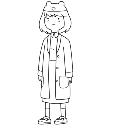 Minerva Campbell the Nurse Adventure Time Free Coloring Page for Kids