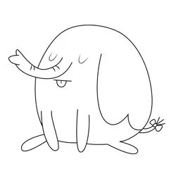 Tree Trunks the Elephant Sitting Adventure Time