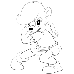 Angry Gummi Bears Free Coloring Page for Kids