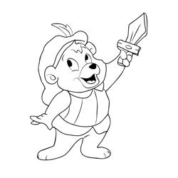 Gummi Bears 2 Free Coloring Page for Kids