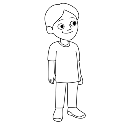 Aaron Alma's Way Free Coloring Page for Kids