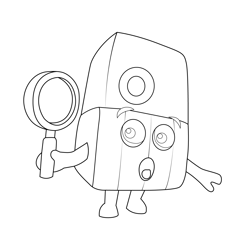 O Small Alphabets Alphablocks Free Coloring Page for Kids
