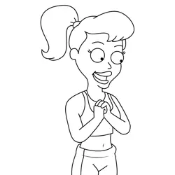 Ally American Dad! Free Coloring Page for Kids