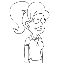 Amy American Dad! Free Coloring Page for Kids
