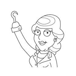 Barb Hanson American Dad! Free Coloring Page for Kids