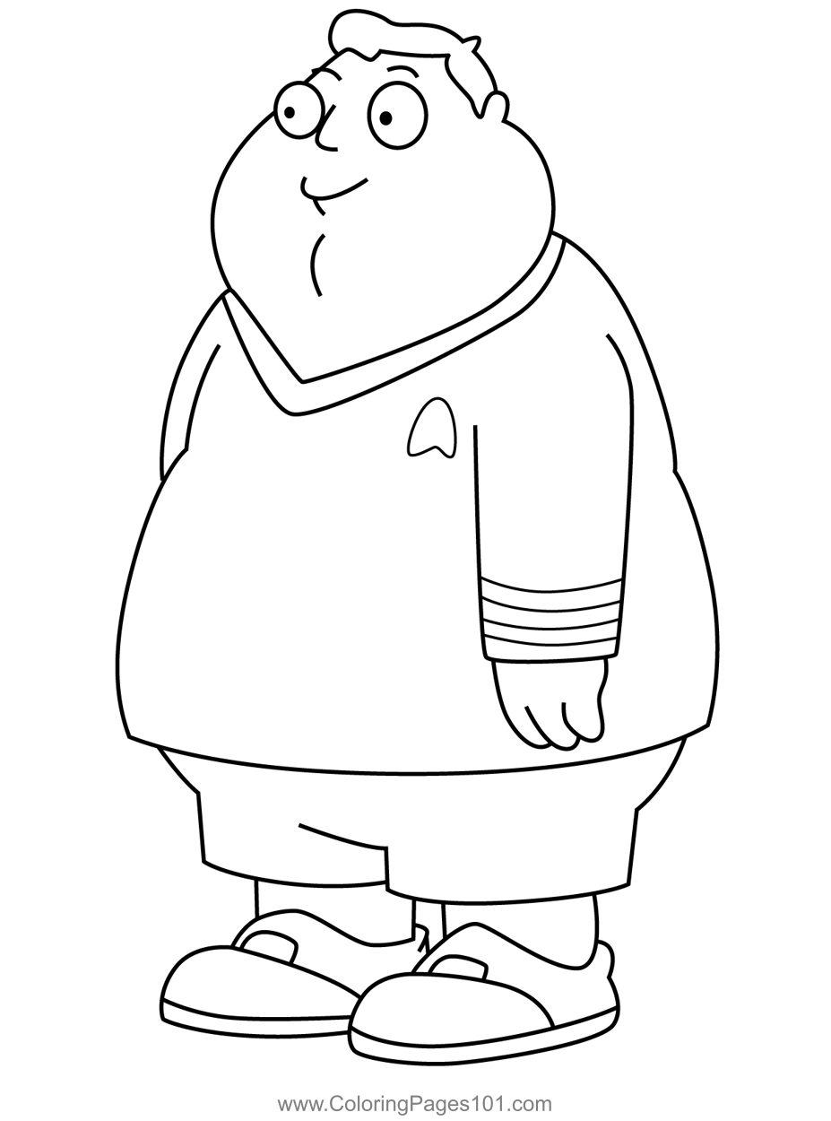 Barry Robinson American Dad! Coloring Page for Kids - Free American Dad