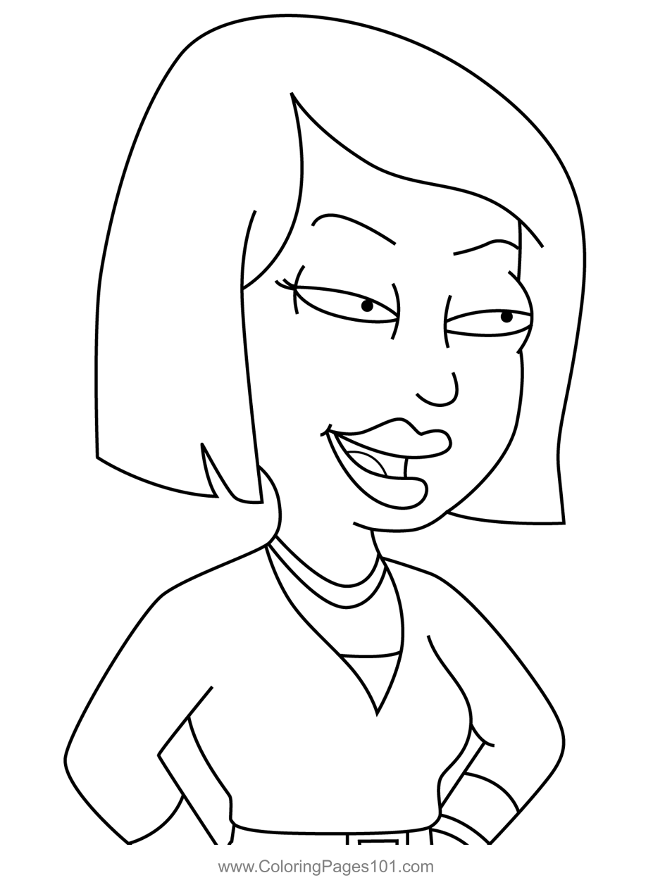 Hiko Yoshida American Dad! Coloring Page for Kids - Free American Dad