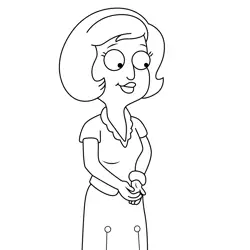 Judy Panawitz American Dad! Free Coloring Page for Kids