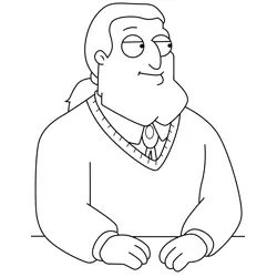 Rusty Smith American Dad! Free Coloring Page for Kids