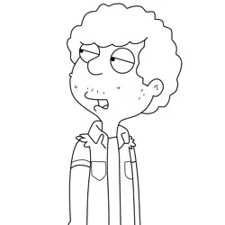 Snot Lonstein American Dad! Free Coloring Page for Kids