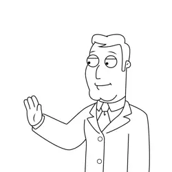 Terry Bates American Dad! Free Coloring Page for Kids