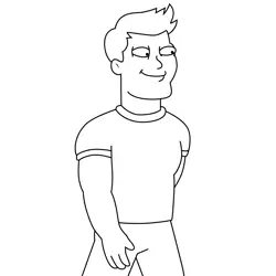 Vince Chung American Dad! Free Coloring Page for Kids