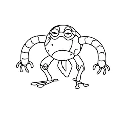 Dwarf Frobots Amphibia Free Coloring Page for Kids