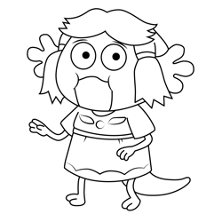 Efty Amphibia Free Coloring Page for Kids