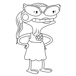 Sylvia Sundew Amphibia Free Coloring Page for Kids