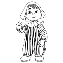 Andy Pandy 1 Free Coloring Page for Kids