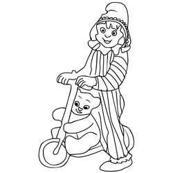 Andy Pandy 3 Free Coloring Page for Kids