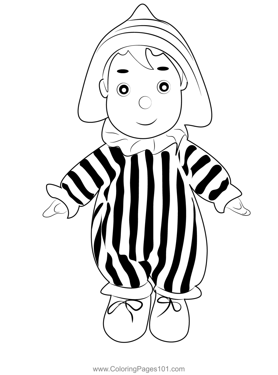 Andy Pandy Cute Doll Coloring Page for Kids - Free Andy Pandy Printable  Coloring Pages Online for Kids  | Coloring Pages for  Kids