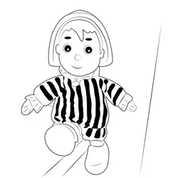 Walking Andy Pandy Free Coloring Page for Kids