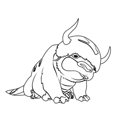 Appa From Avatar The Last Airbender Free Coloring Page for Kids