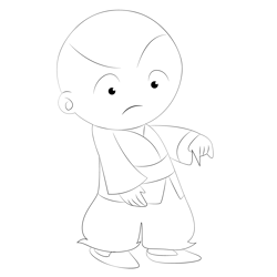 Cute Omi Free Coloring Page for Kids
