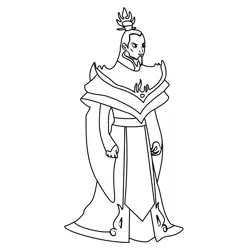 Fire Lord Ozai From Avatar The Last Airbender Free Coloring Page for Kids
