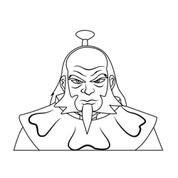Iroh From Avatar The Last Airbender Free Coloring Page for Kids