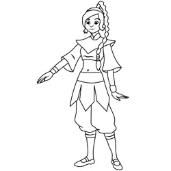 Ty Lee From Avatar The Last Airbender Free Coloring Page for Kids
