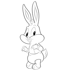 The Baby Looney Free Coloring Page for Kids