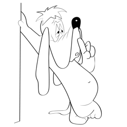 The Droopy Dog Free Coloring Page for Kids