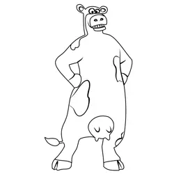 Otis From Back At The Barnyard Free Coloring Page for Kids