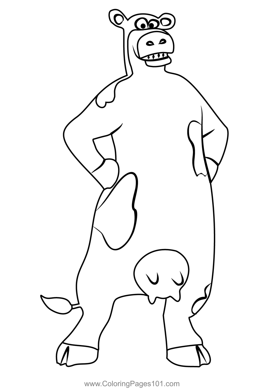 Otis From Back At The Barnyard Coloring Page for Kids - Free Back at