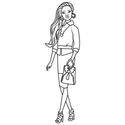Grace From Barbie Life In The Dreamhouse Free Coloring Page for Kids