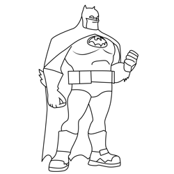 Batman Batwheels Free Coloring Page for Kids