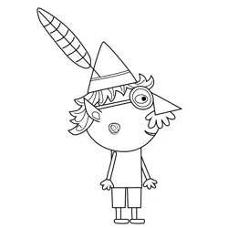 Barnaby Elf Ben & Holly's Little Kingdom Free Coloring Page for Kids