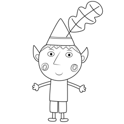 Ben Ben & Holly's Little Kingdom Free Coloring Page for Kids