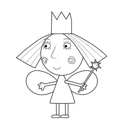 Holly Ben & Holly's Little Kingdom Free Coloring Page for Kids