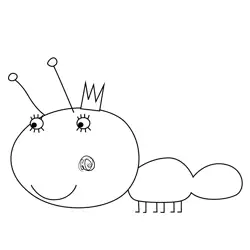 Queen Ant Ben & Holly's Little Kingdom Free Coloring Page for Kids