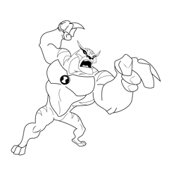 Angry Rath Free Coloring Page for Kids