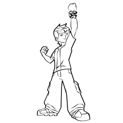 Ben 10(4) Free Coloring Page for Kids