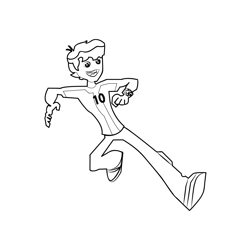 Ben 10(8) Free Coloring Page for Kids