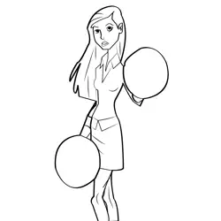 Gwen 1 Free Coloring Page for Kids