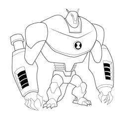 Standing Armodrillo Free Coloring Page for Kids