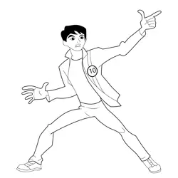 Young Ben Free Coloring Page for Kids