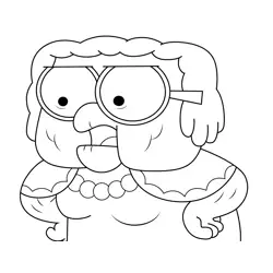 Alice Green Big City Greens Free Coloring Page for Kids