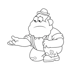 Alice's Father Big City Greens Free Coloring Page for Kids