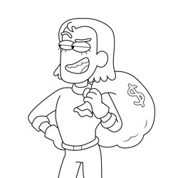 Bash Big City Greens Free Coloring Page for Kids