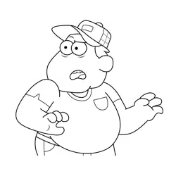 Bill Green Confused Big City Greens Free Coloring Page for Kids